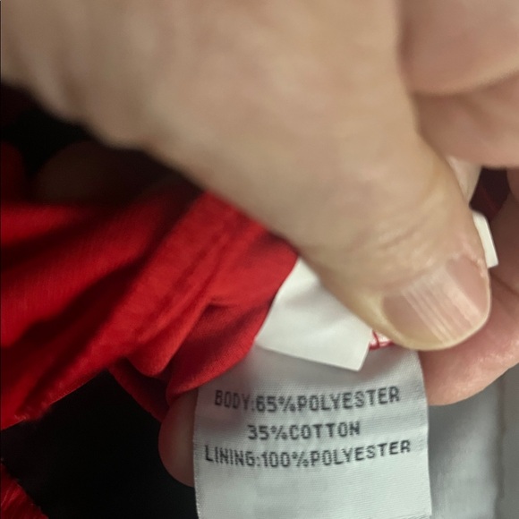 Yamaha top blouse, snap Front red black shirt - Picture 11 of 11